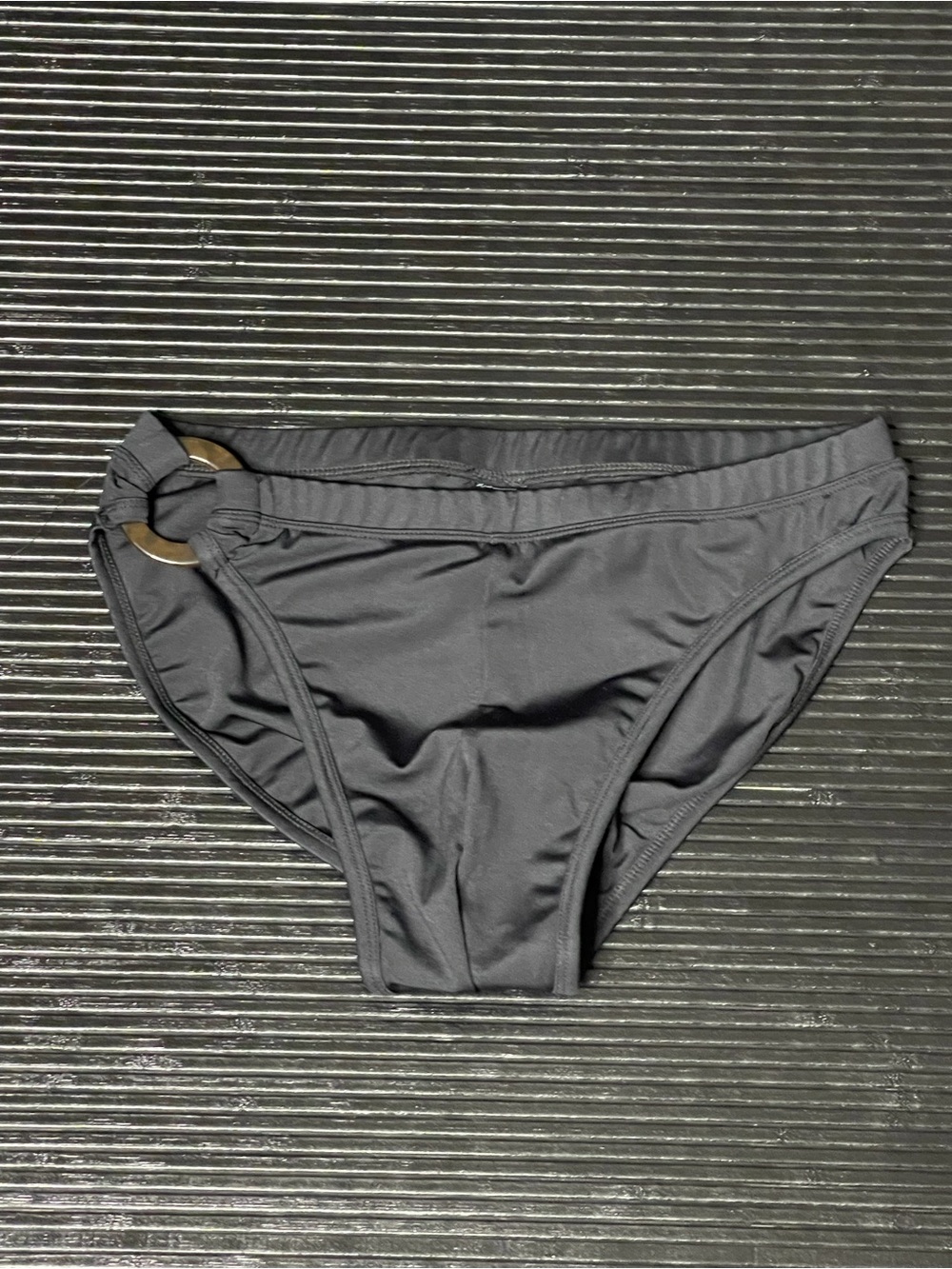 ASOS Black Men's Swim Brief with Side Ring